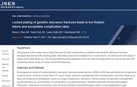 Elbow Fracture fixation